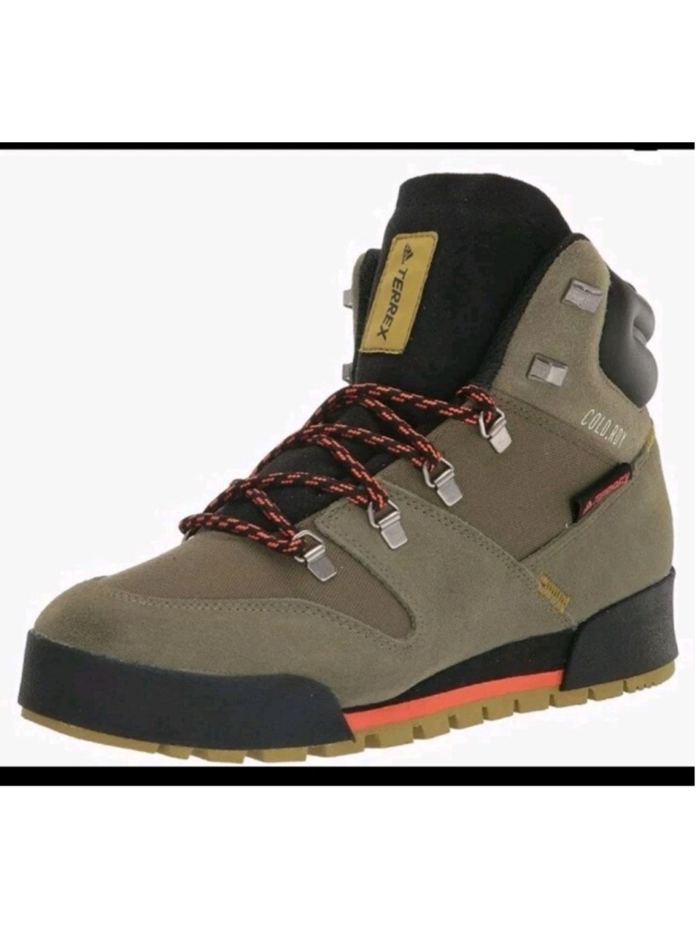 adidas Terrex Snowpitch COLD.RDY Hiking Boots Men's Sz 8 Olive Green GW4065